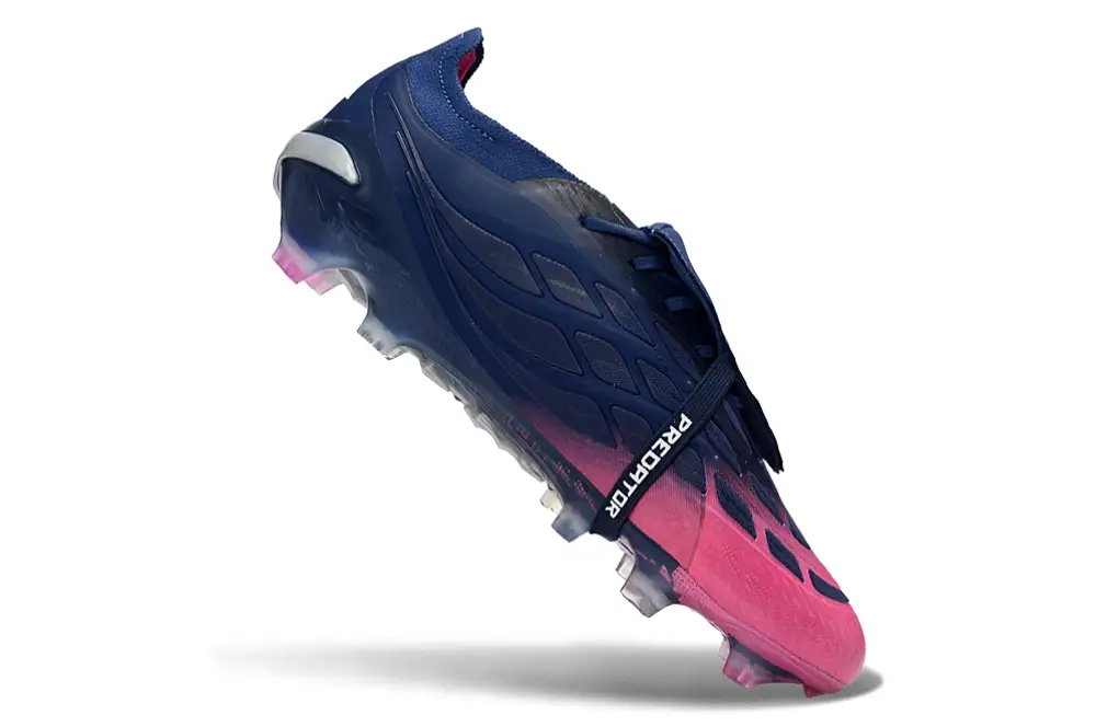 Close-up of Adidas Predator 26 Elite Tongue FG soccer cleats