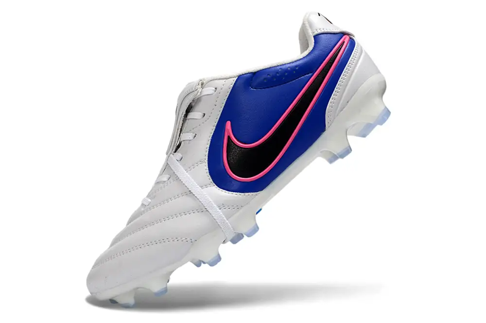 Close-up of Nike Tiempo Ligera Pro LE Elite FG football boot sole and upper