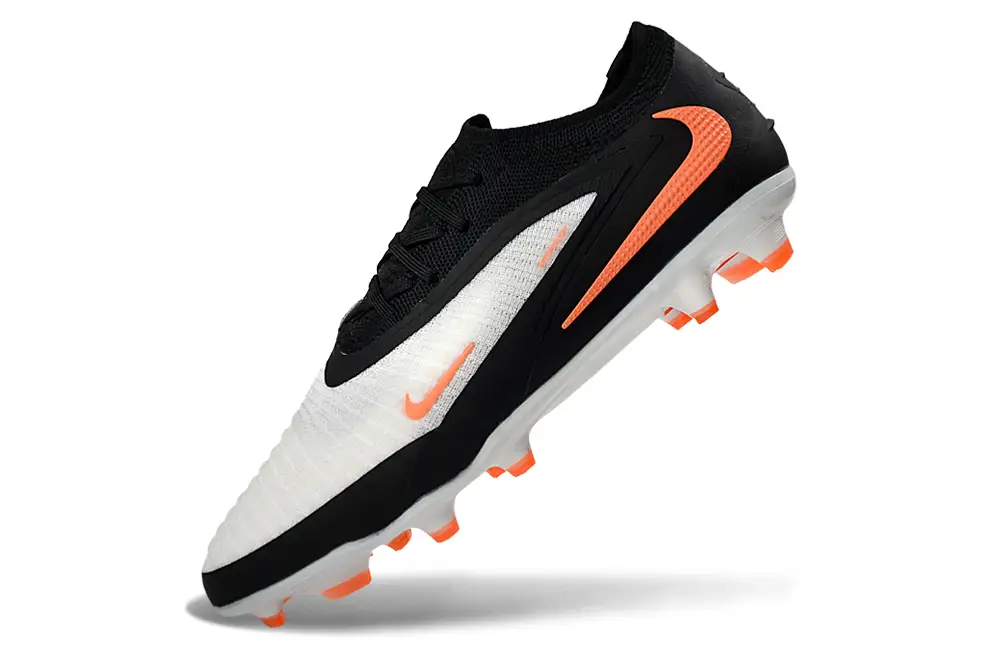 Close-up of Nike Phantom 6 Elite FG football boot's upper and lacing system